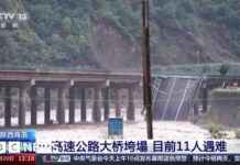 商洛市暴雨后中国桥梁倒塌 致11人遇难 news-29072024-155616