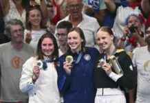 美国队获得更多奖牌,莱德基创造新奥运纪录 news-31072024-224343