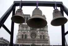 巴黎圣母院迎来三只新钟,教堂重新开放在即 news-08112024-092017